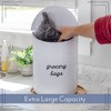 AuldHome Rustic Grocery Bag Holder (Jumbo); Large Wall-Mounted Vintage Enamelware Farmhouse Style Plastic Bag Dispenser for Kitchen or Laundry Room - 4 of 4