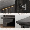 Sideboard, Buffet Cabinet - Sunvasagoo with 4 Fluted Doors, Adjustable Shelves, Farmhouse Storage for Kitchen, Living Room, Coffee Bar - 4 of 4