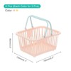 Unique Bargains Plastic Grocery Shopping Toy Organizing Mini Decorative Baskets 6.3" x 3.5" x 5.1" 6 Pcs - 2 of 4