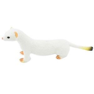 Collectible Wildlife Gifts | Weasel, Short Tailed Weasel, Stoat, Museum Quality, Rubber Animal, Hand Painted,  Toy Model, Gift,  3 1/2"   CH171 BB113 - 1 of 4