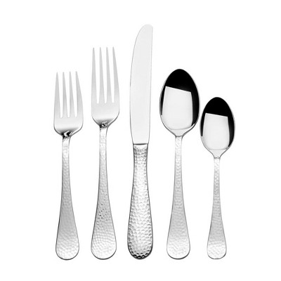 Towle Living 65-Piece Silverware Set, Service for 12, Reynolds Flatware Cutlery Set - Stainless Steel - Dishwasher Safe