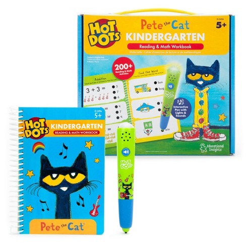 Educational Insights Hot Dots Pete The Cat Kindergarten Reading & Math ...