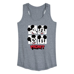 Women's - Disney - Mickey Grid Graphic Racerback Tank - 1 of 4