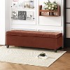 Vynxaria Ottoman,Rectangular Ottoman Bench,Upholstered Storage Bench,Foot Rest for Living Room, Entryway and Bedroom, - 4 of 4