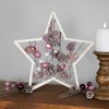 Northlight Ornaments and Pinecones Star-Shaped Birch Wood Christmas Decoration - 14.5" - 2 of 4