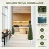 Whizmax Artificial Topiary Tree Two 3/4/5 Ft Artificial Cedar Trees UV Resistant Potted Plant Artificial Bushes for Outdoor Indoor Front Porch Garden - 4 of 4