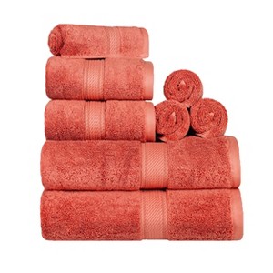 Luxury Cotton Heavyweight Ultra-Plush 8 Piece Towel Set by Blue Nile Mills - 1 of 4