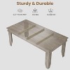 Farmhouse Dining Table for 6-8 People,71" Long Kitchen Tables with Wooden Sturdy Frame,Black - 2 of 4