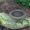Tierra Garden 19" Dia Dove Gray Fiber Clay Birdbath Top - 2 of 4