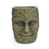 Christopher Knight Home Ash Outdoor Lightweight Concrete Urn Planter, Antique Green - 2 of 4