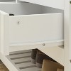 FUFU&GAGA Hall Tree Entryway Storage Bench with Hooks and Drawers - 3 of 4