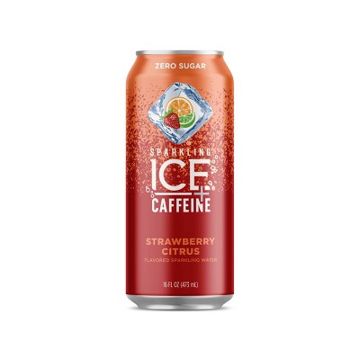 Sparkling Ice + Caffeine Strawberry Citrus - 16 fl oz Can