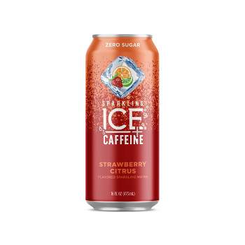 Sparkling Ice + Caffeine Strawberry Citrus - 16 fl oz Can