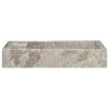 vidaXL Sink Gray 22.8 in.x15.4 in.x3.9 in. Marble - 3 of 4