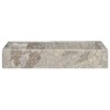 vidaXL Sink Gray 22.8 in.x15.4 in.x3.9 in. Marble - image 3 of 4