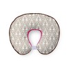 Bacati - 3 pc Damask Pink/chocolate Hugster Feeding & Infant Support Nursing Pillow - image 3 of 4