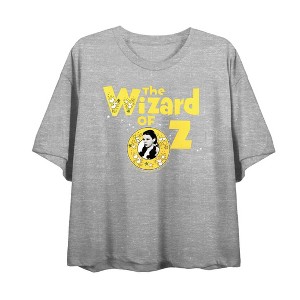 Wizard Of Oz Dorothy Vintage Logo Women's Crew Neck Short Sleeve Crop Tee - 1 of 2