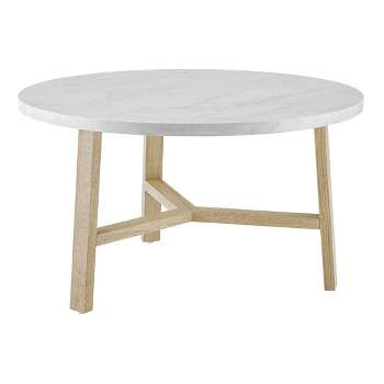 30" Modern Round Y Leg Coffee Table - Saracina Home