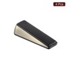 Unique Bargains Home Hotel Anti-Slip Design Zinc Alloy PVC Soft Door Stop 4 Pcs - 3 of 4