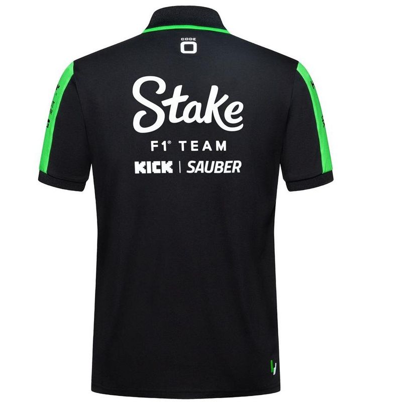 Stake F1 Kick Sauber 2024 Men's Team Polo Shirt, 3 of 6