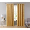 HLC.ME Lopez Velvet Premium Soft Light Filtering Back Tab Rod Pocket Window Treatment Curtain Panels - Set of 2 - 2 of 4