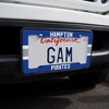 Hampton University Pirates Stripes License Plate Tag Frame - 2 of 4