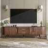 MAYEERTY Mid-Century Modern TV STand for 80" TV, Entertainment Center with Storage for Living Room Bedroom - 2 of 4
