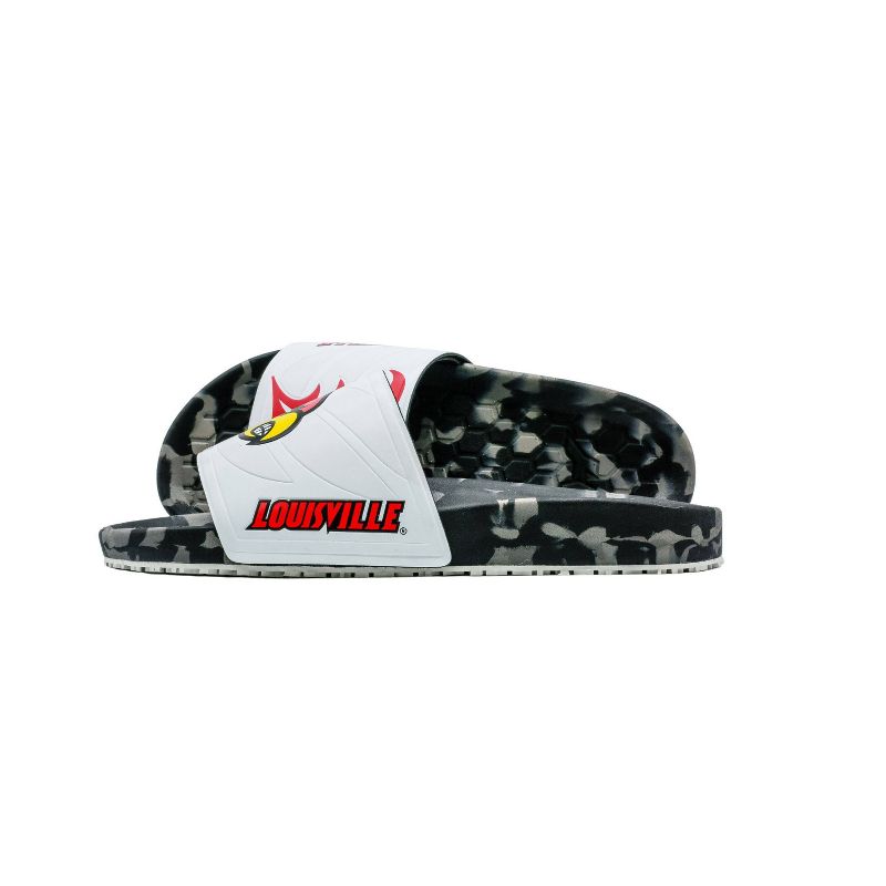 NCAA Louisville Cardinals Slydr Pro Black Sandals - White, 3 of 8