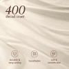 400 Thread Count Organic Cotton Sateen Duvet Cover and Sham Set by Bare Home - 4 of 4