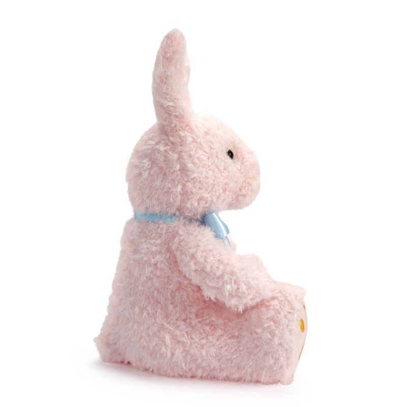 FAO Schwarz 12&#34; Pink Bunny with Orange Footpad Toy Plush, 3 of 10
