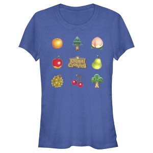Juniors Womens Nintendo Animal Crossing Items Found Title Logo T-Shirt - 1 of 3