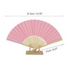 Unique Bargains Halloween Christmas Portable DIY 7-Inch Blank Folding Fan 1 Pc - 2 of 4