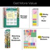 HARDCOVER 2026 Planner, 8.5"x11": 14 Months (Nov 2025-Dec 2026), Daily/Weekly/Monthly,  Bookmark, Pocket Folder w Sticky Notes (Watercolor Tree) - 2 of 4