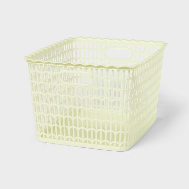Wave Scallop Decorative Basket Large Citrus - Brightroom™