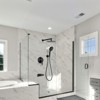 Cobbe Matte Black Single Handle Wall Mounted Shower Set with 10-Inch Overhead Rainfall Sprayer 7 Settings Handheld Showerhead and Tub Spout - 2 of 4