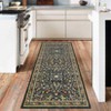 Floral Indoor Floor Rugs: Washable, Non-Slip, Ultra Thin Boho Flower Style for Living Room, Girls' Room, Nursery, Playroom - 4 of 4