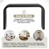 Mirod Wood Console Table with Curved Edge, Natural Cedar Veneer Entryway and Living Room Sofa Table - 4 of 4