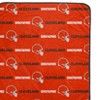 NFL Cleveland Browns Repeat Helmet Wordmark Ultra Soft Blanket - 2 of 3