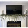 Sullivans Artificial 6'9" Snowy Weeping Pine Garland, Green - 4 of 4
