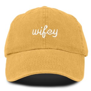 Dalix Wifey Embroidered Cotton Husband Baseball Cap Adjustable Dad Hat Womens - 1 of 4