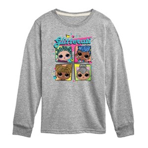 Boys' - LOL Surprise! - Glitterati Retro Grid Long Sleeve Graphic T-Shirt - 1 of 4