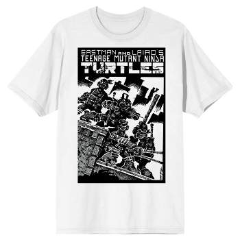 Ninja turtle TMNT black and white ink for adult Essential T-Shirt for Sale  by juhotuhoo