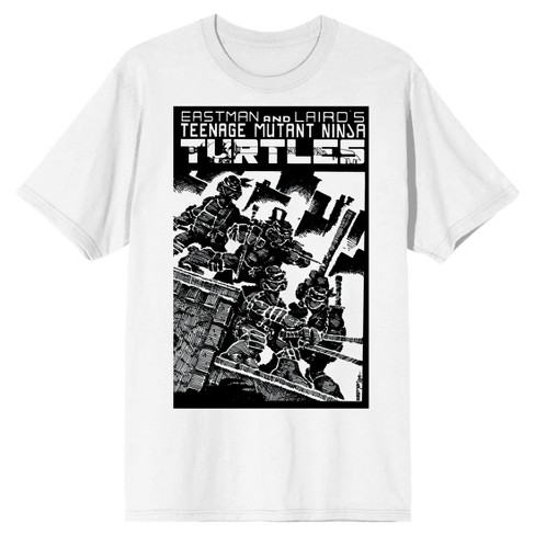 Teenage Mutant Ninja Turtles Shirt Men Large Gray TMNT Graphic Tee Short  Sleeve