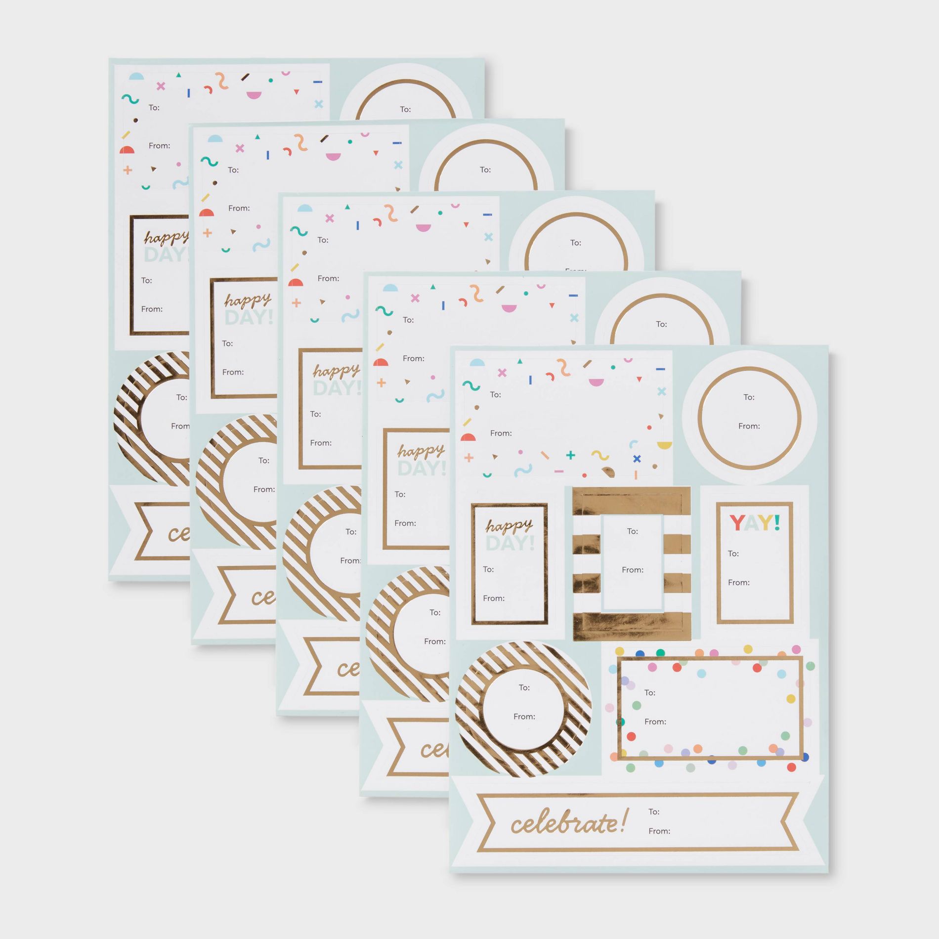 40ct Peel Sticker Birthday Label - Spritz™