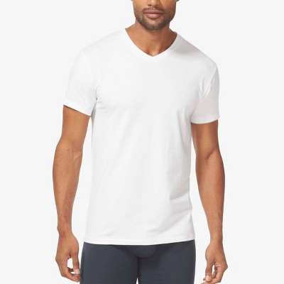 Tommy John Men's V Neck Short Sleeve T-Shirt 2pk - White