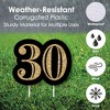 Big Dot of Happiness Adult 30th Birthday - Gold - Yard Sign and Outdoor Lawn Decorations - Happy Birthday Party Yard Signs - Set of 8 - 3 of 4
