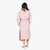 Tirrinia Womens Soft Plush Fleece Wrap Around Robe, Long Cozy Warm Lounge Bathrobe - 4 of 4