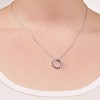 GILDED Women's Lab-Grown Diamond Pendant Necklace in 925 Sterling Silver or 14K Gold Plated | Dainty Pendant, Delicate Chain, Minimalist Jewelry - 3 of 4