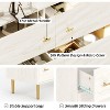 6 Drawers Dresser, 44" Tall Wood Rustic Chest of Drawers with Bar Handles, Vintage Design, Storage Dressers Organizer for Bedroom, Living Room - 4 of 4