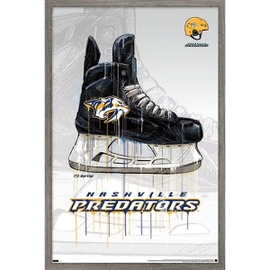 Trends International NHL Nashville Predators - Drip Skate 21 Framed Wall Poster Prints - 1 of 4
